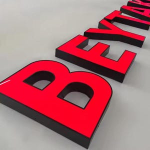 Custom Outdoor Channel Front-lit Letter Sign, Personalized Illuminated Signage for Businesses, Offices, High-Quality LED Lighted Signs