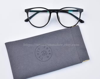Custom Soft Storage Pouch for Eyeglasses, Jewelry, Microfiber Bag for Travel and Organization, Personalized Logo Sunglasses Case
