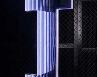 Custom Infinity Mirror Personalized Business Sign, 3D Luminous Letter Lights, Multicolor Mirror Wall Decor