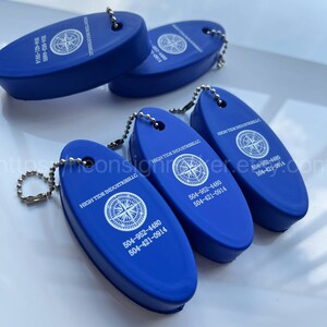 Custom PU Floating Keychain, Personalized Fishing Beach Gift, Camping ...