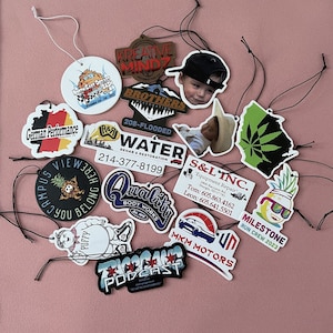 30-1000Pcs Custom Car Air Freshener, Personalized Air Freshener With Logo/Text/Photo/QR Code
