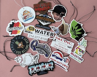 30-1000 pezzi deodoranti per auto personalizzati, deodoranti per auto personalizzati con logo/testo/foto/codice QR