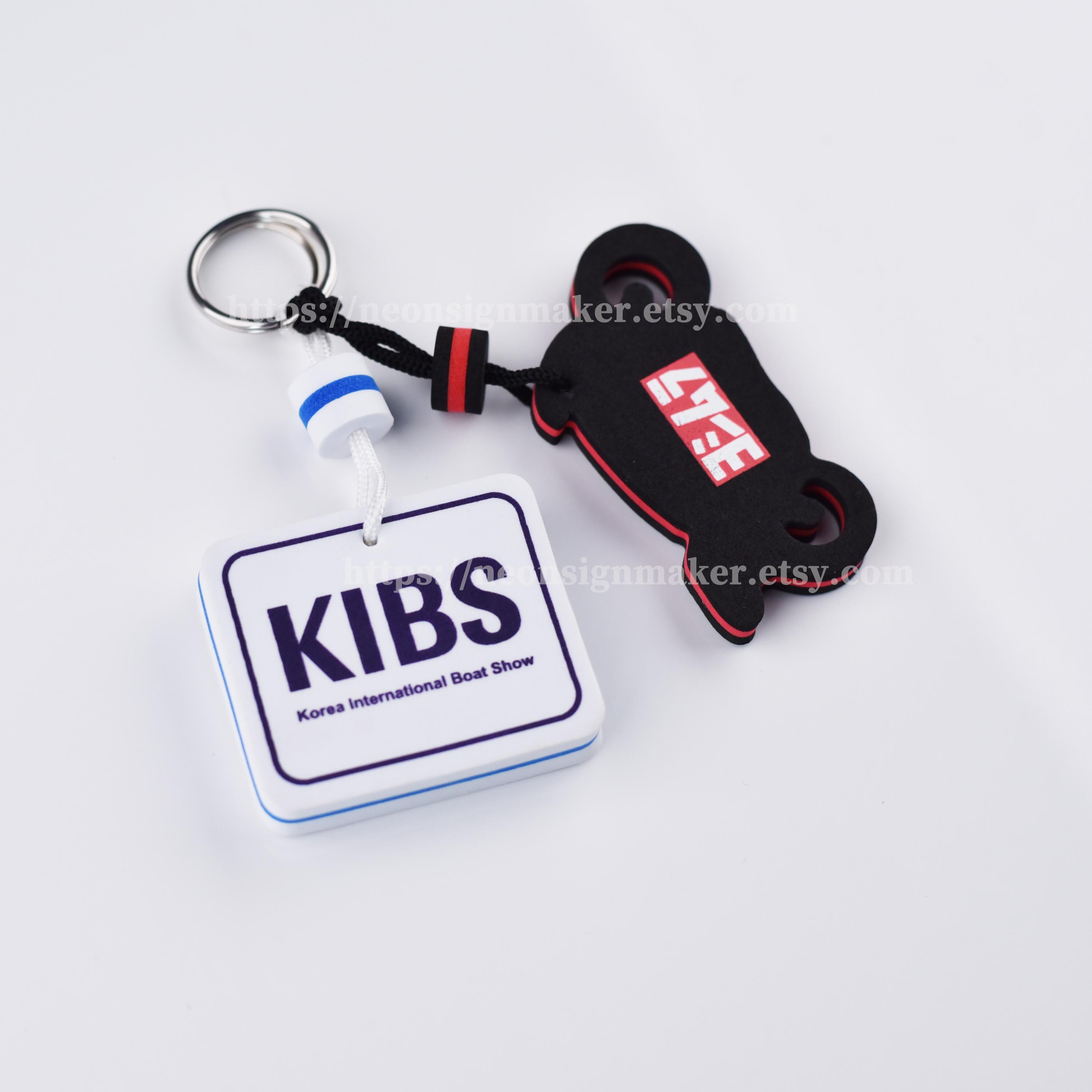 Personalized Floating Keychain Logo Shape, Custom Printed Logo Boat Key ...