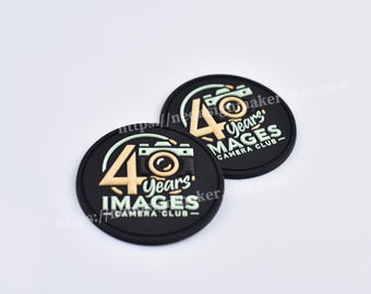 Custom 3D PVC Iron-On Patches for Hats, Bags and Uniforms, Personalized Durable Patches for Clubs and Events, Customized Promotional Patches