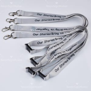 Personalized Lanyard With Text Logo, Custom Full Color Printing Lanyard Buckle Neck Strap, Company Lanyard, Promotional Business Gifts