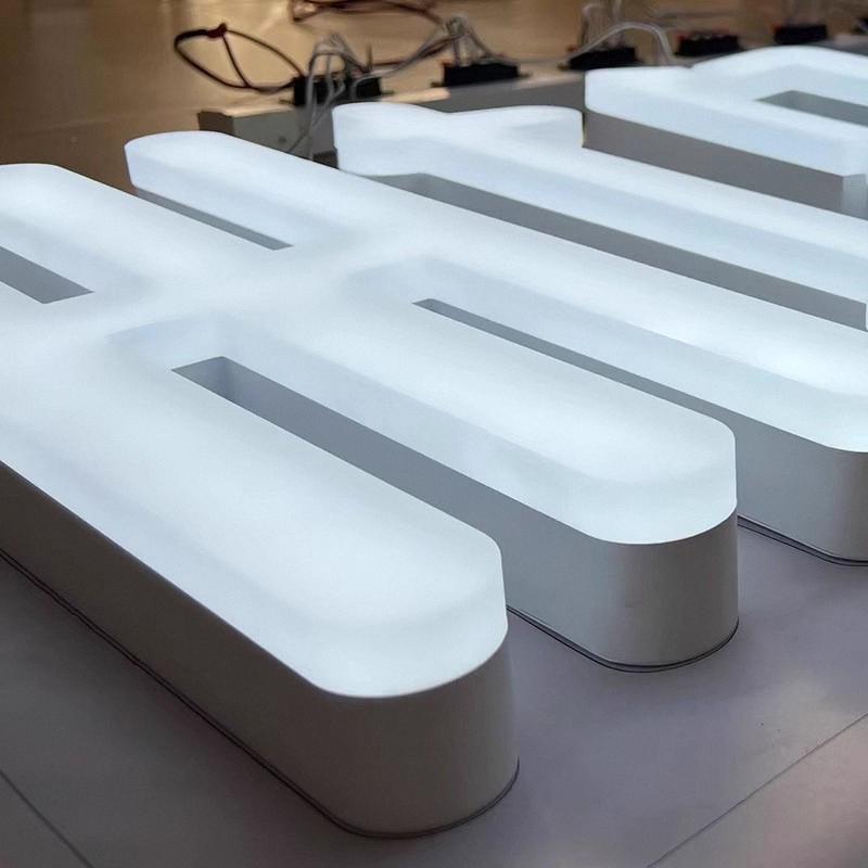Custom Acrylic Frosted Jelly Letter Signs, Personalized Modern 3D ...