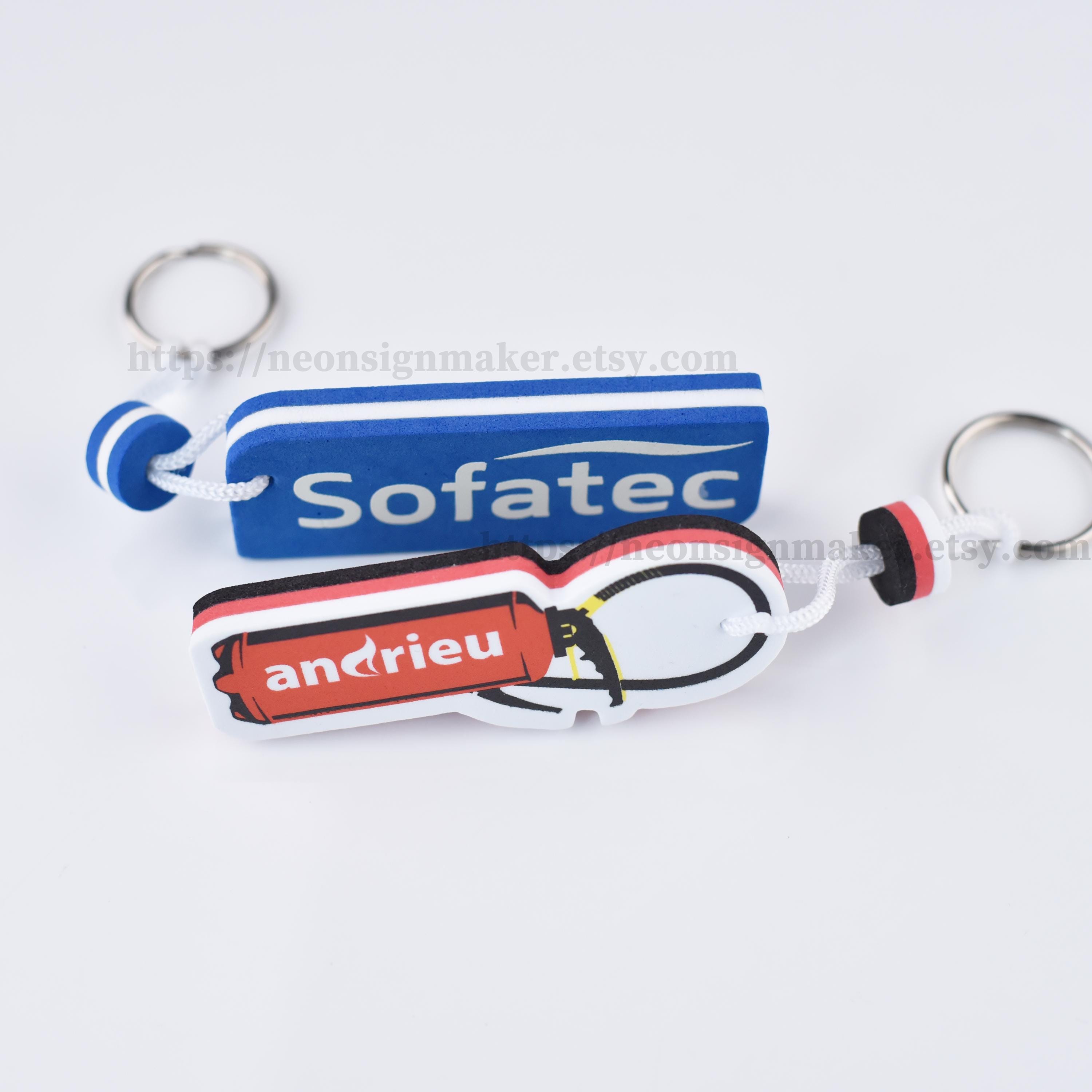Personalized Floating Keychain Logo Shape, Custom Printed Logo Boat Key ...