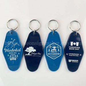 Custom Bulk Vintage Hotel Motel Keychains, Personalized Luggage Tag ...