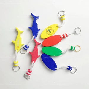 Custom Shark Shape EVA Foam Floating Keychain Brand Boat Key Tag, Personalized Gift For Surfing Lover, Father&#39;s Day Gift