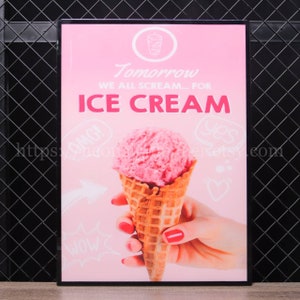 Poster ultrasottile personalizzato LED Light Box per ristoranti, bar, negozi, box luminosi pubblicitari con menu retroilluminato a LED, box luminosi per poster di film