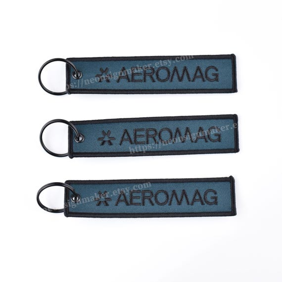 Custom Embroidered Keychains, Personalized Fabric Tag Keyring for