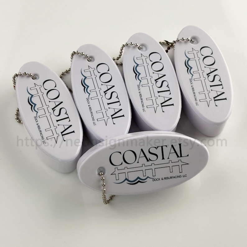 Custom PU Floating Keychain, Personalized Fishing Beach Gift, Camping ...
