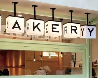 Creative Custom Store Outdoor Billboard Hanging LED Acrylic Light box, Advertisement Full-lit Light Sign