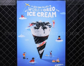Caja de luz LED ultradelgada, caja de póster de helado personalizada para uso publicitario comercial, caja de luz para tablero de menú, decoración de cine en casa