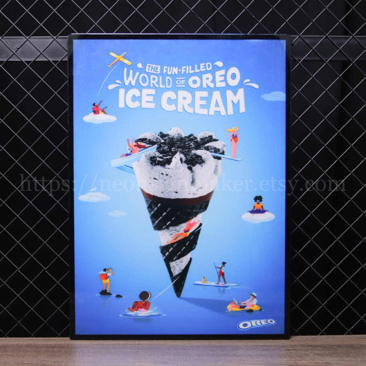 VIRGINIA ICE PEARL バックライト広告プレート VIRGINIA ICE PEARL