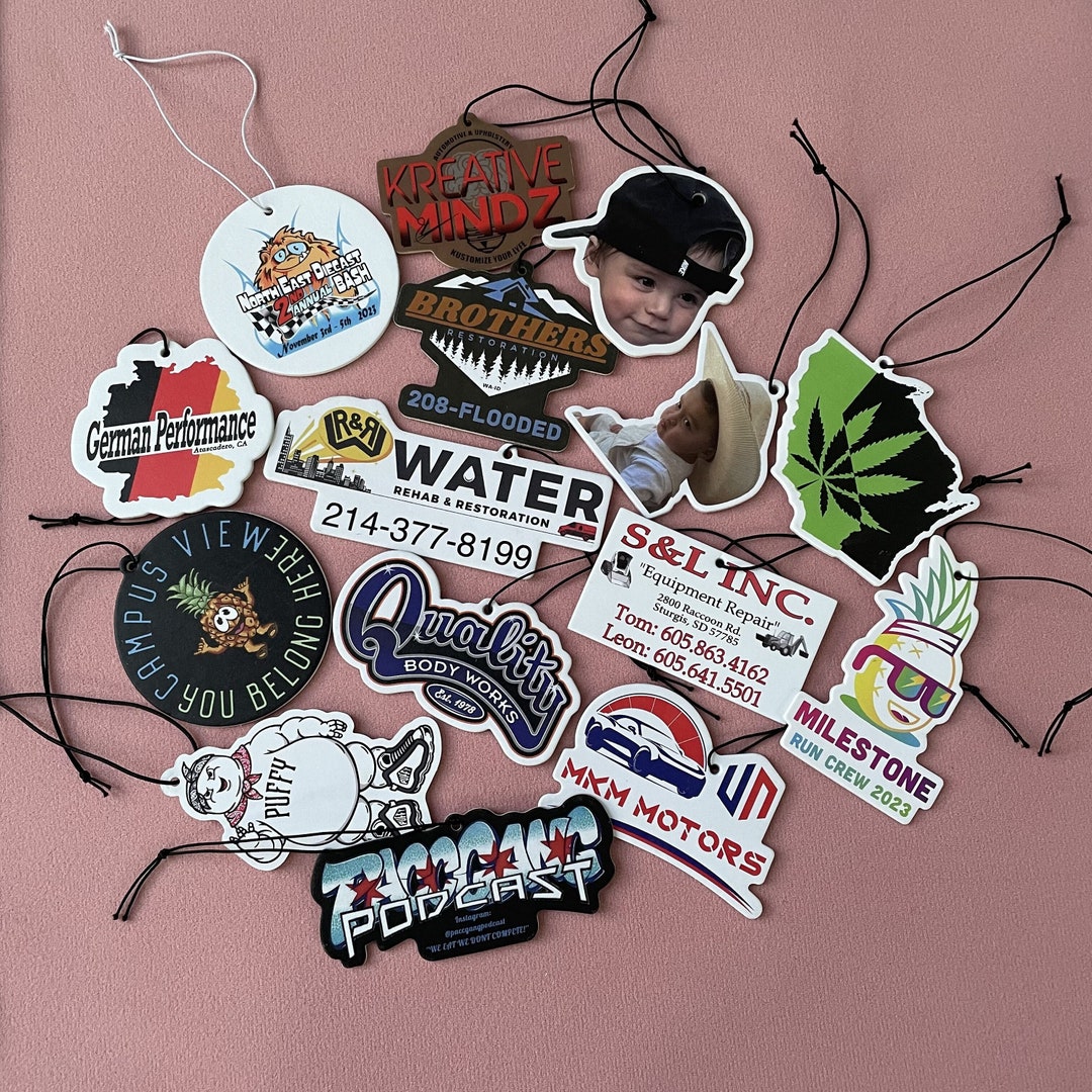 100pcs Custom Car Air Freshener, Personalized Air Freshener With Logo