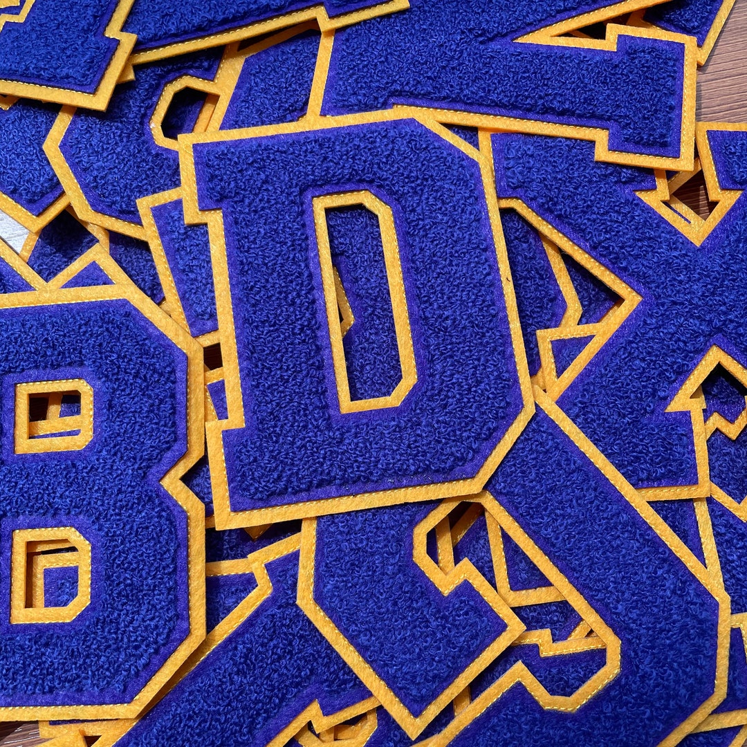 AZ Chenille Letters, Letter Patches, Iron on Letter Patch,4.5 Inches