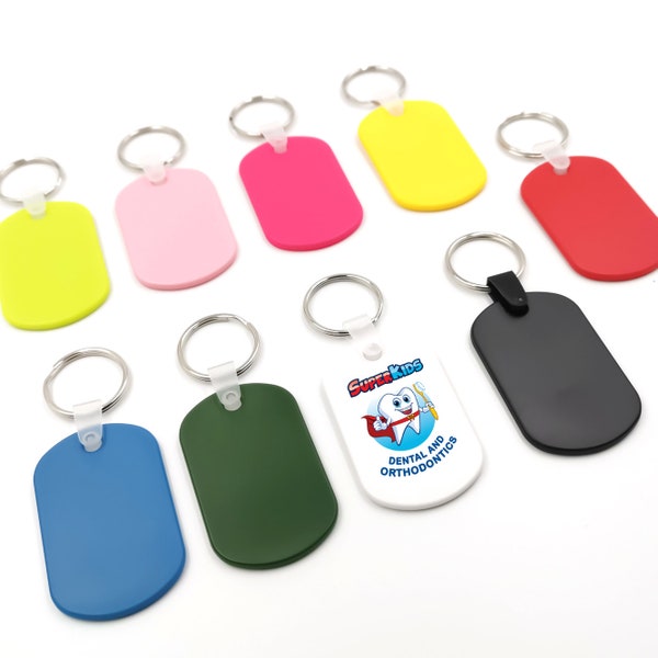 100 Pcs Personalized Keychaims, Custom Motel Hotel Key Tags,Printed Logo Promotional Gift