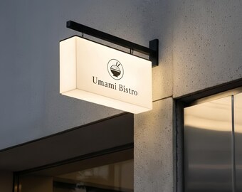 Custom Acrylic LED Light Box Sign, Full Lit Wall Sign for Business, Storefronts, Office And Event Displays