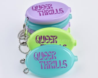 Custom Logo Rubber Coin Purse Keychain, Personalized Promotional Gift Bulk Business Giveaway