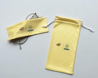 Custom Microfiber Glasses Pouch, Logo Eyewear Bag Bulk Promotional Gift