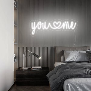 You and me Neon Sign /Custom Wedding Neon Sign For Reception /Wedding Decor /Custom Neon Sign /Led Neon Light /Wedding Gift /Name Neon Sign
