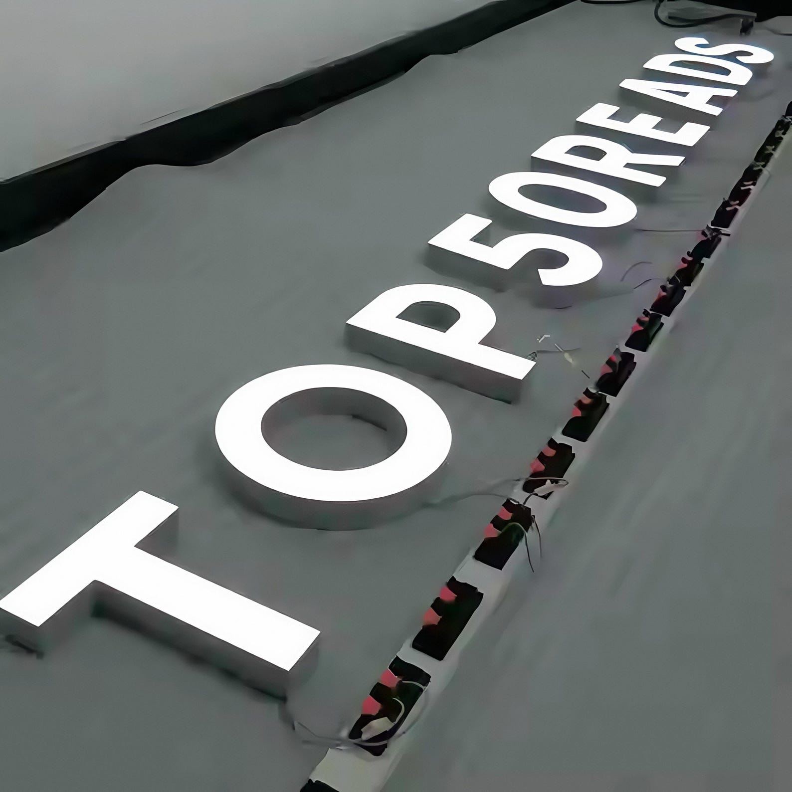 Custom 3D Steel Front Luminous Letter Signs - Personalized LED Backlit ...