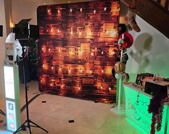 Custom Streaming Backdrop Personalized Photo Booth Backdrop Wedding & Birthday Party Background Custom Event Photo Wall