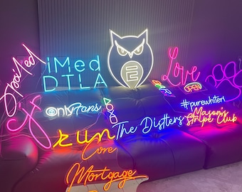 Custom Neon Sign, LED Neon Light Sign, Easter Decor, Wedding Neon Sign, Logo Neon Sign, Personalized Gift For Her, Wedding Decor Sign