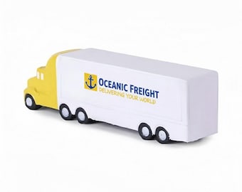 Custom PU foam Stress Relief Truck Toy 100pcs, Personalized Business Logo Stress Toy, Relaxing Calming Gift Ball For Kids