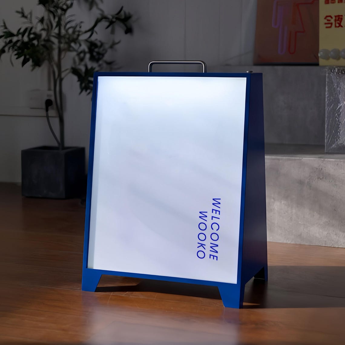 Custom Floor Standing Portable Light Box, Illuminated Advertising ...