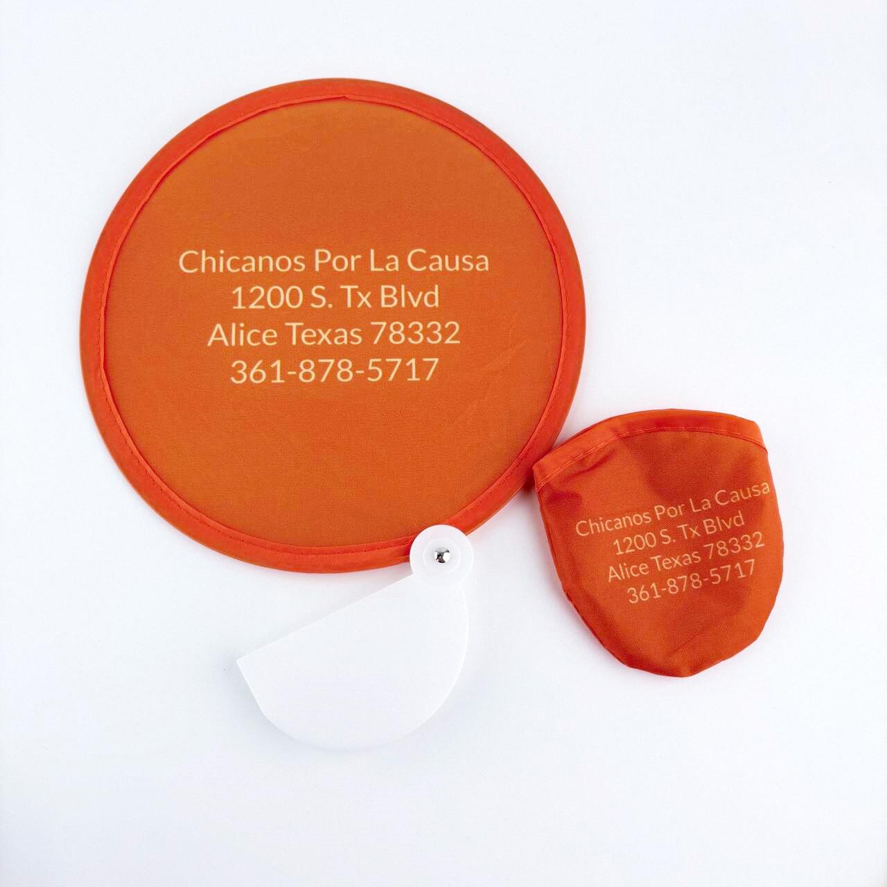 Custom Printed Foldable Fans, Personalized Handheld Round Fan ...