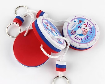 Custom Logo Shaped Boat Keychain, Safety EVA Materia Nautical Foam Floating  Keyring, Water Buoyant Keychain for Kayak Marine Nautical Swim