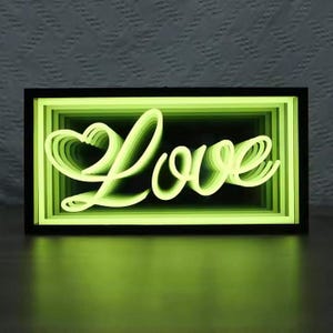 Custom Infinity Mirror 3D Neon LED Sign, Multi Color LED Track Channel ...