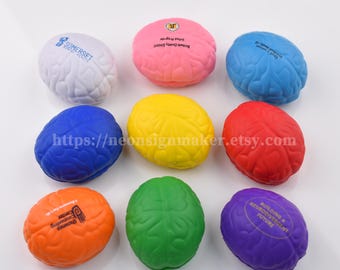 Custom Logo Stress Relief Balls, Corporate Promotional Giveaway Toys, Stress Relief Balls for Trade Show Marketing Events Business Gifts