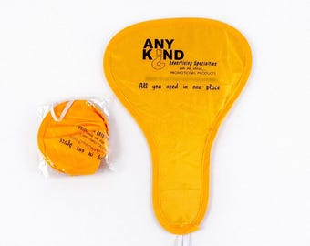 Custom Gourd Shaped Nylon Foldable Flying Disc Fan Pop Up Hand Fan, Outdoor Beach Toy, Promotional Giveaway Fan