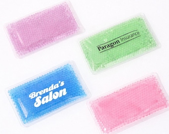 Custom Logo Ice Pack, Personalized Cute Ice Pack for Kids And Daily Use, Reusable PVC Gel Hot Cold Compress, Back to School Gift