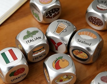 Custom Logo Dice, Engraved Dice for Gamers Events in Bulk,  Promotional Wedding Gift