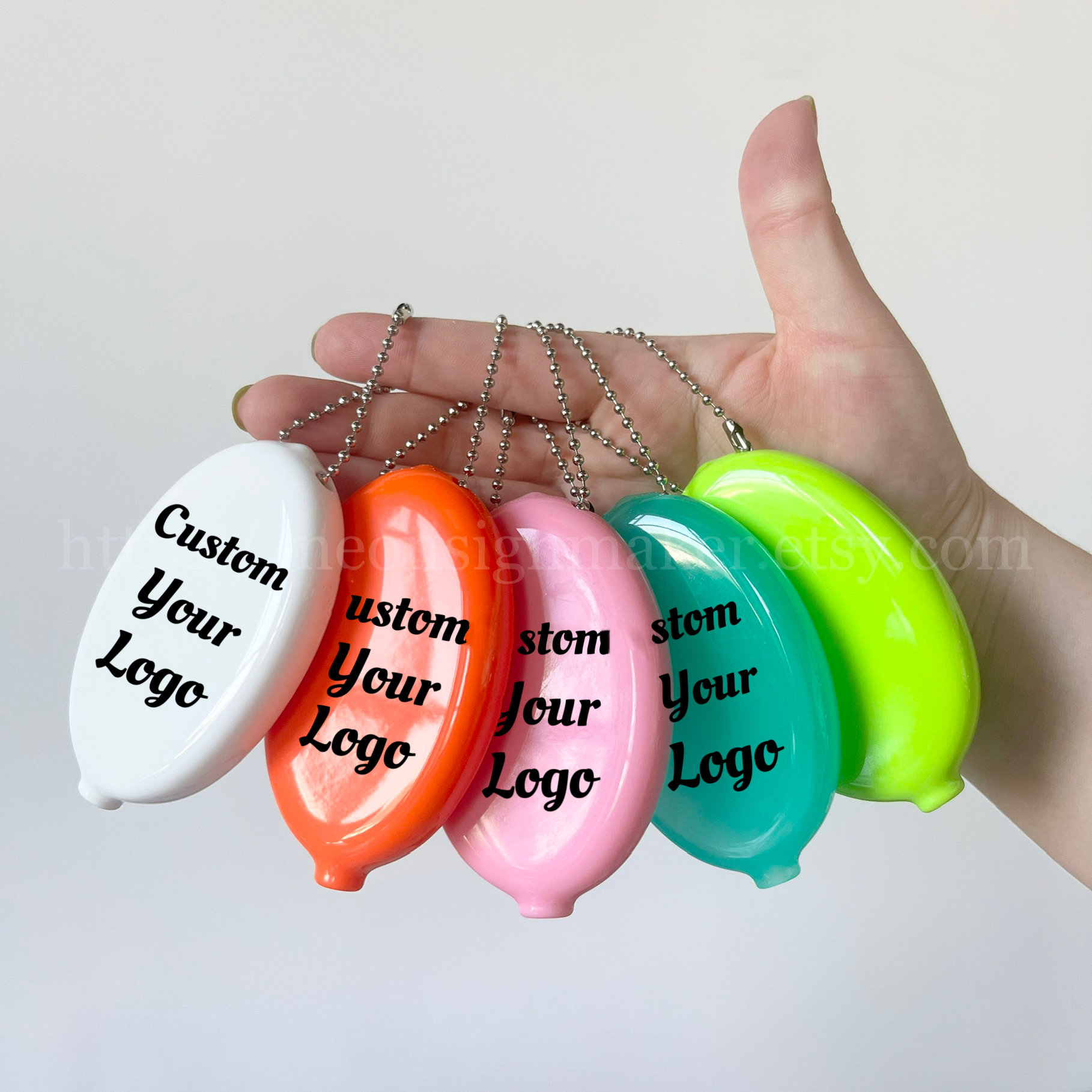 Custom 100pcs Printed PVC Rubber Squeeze Coin Purse, Money Custom 100pcs Printed PVC Rubber Squeeze Coin Purse, Money