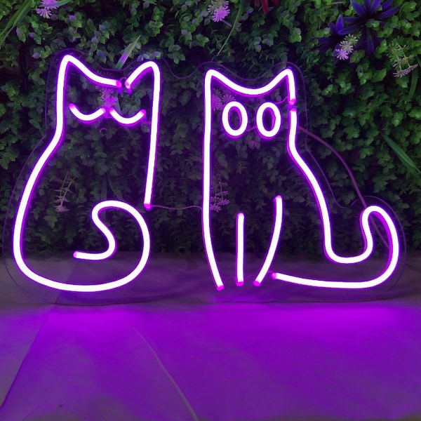 Kitty Neon Sign Etsy