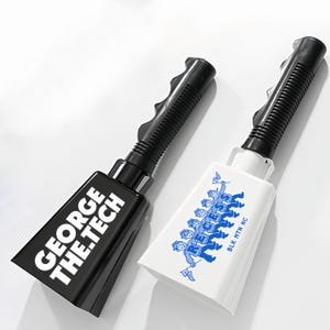 Custom Handle Cowbell with Wrist Strap for Sporting Events Football Games Party, Concert Graduations