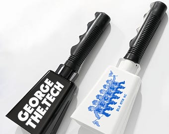 Custom Handle Cowbell with Wrist Strap for Sporting Events Football Games Party, Concert Graduations