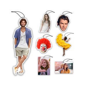 Custom Portrait Air Fresheners, Personalized Car Air Fresheners, Air Fresheners for lover, friends, Gift with Photo/Text, Unique Scent Gift