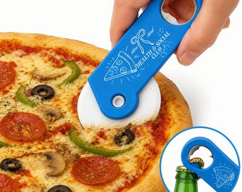 Custom Pizza Cutter with Logo Promotional Corporate Bottle Opener Gift Personalized Plastic Kitchen Gadget