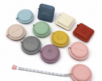 Custom Logo Leather Tape Measure, Personalized Engraved Measuring Tape-60in, Promotional Sewing Gifts