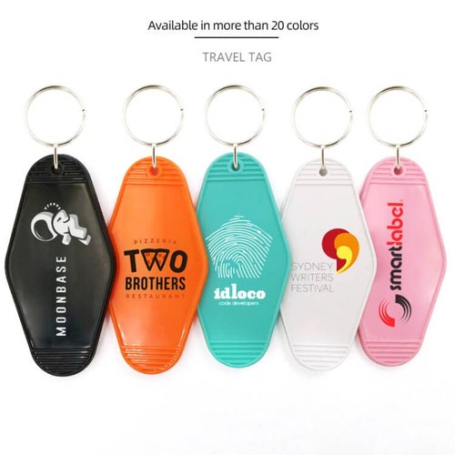 100 Pcs Hotel Motel Keychains Custom Plastic Key Tags Etsy