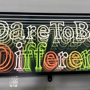 Custom Infinity Mirror 3D Neon LED Sign, Multi Color LED Track Channel ...