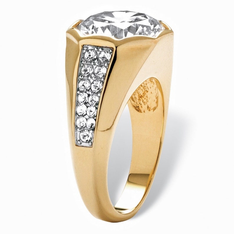 Men's Multi Stone Unique Wedding Ring 4 CT Big Moissanite - Etsy