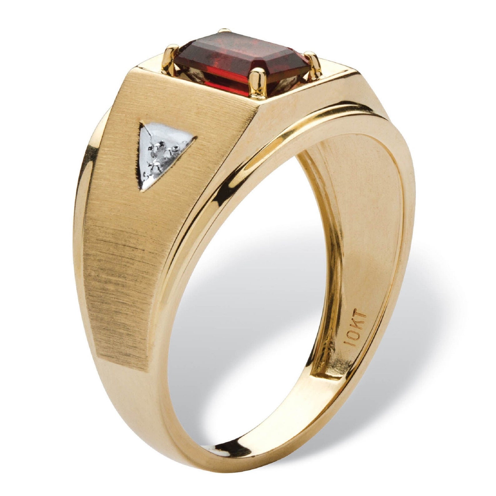 Mens Red Ring Emerald Cut Men Wedding Ring Etsy — free download