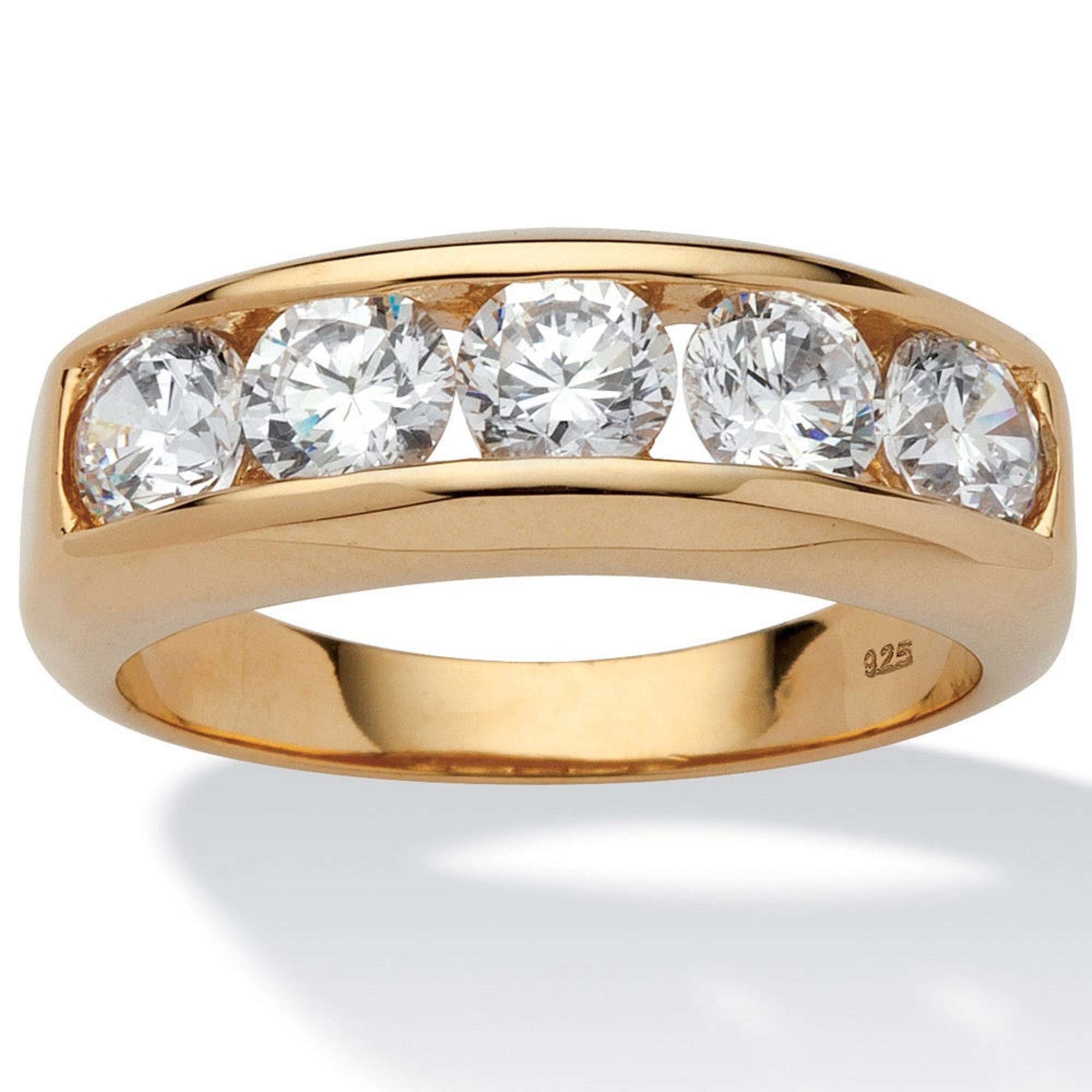 Men's Moissanite Wedding Band, 925 Silver & Solid Gold Male Art Deco